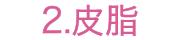 2.皮脂